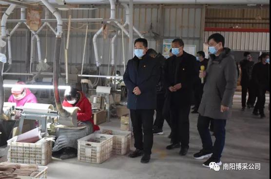 杨增福指导党建引领下的博采发展模式